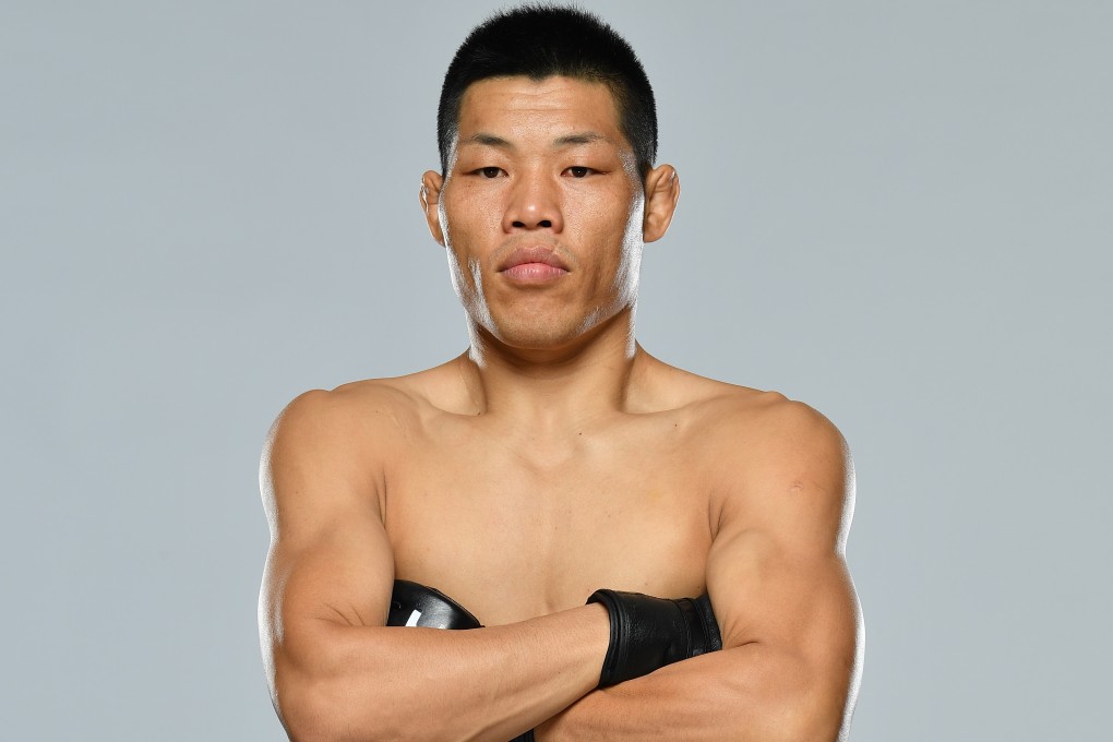Li Jingliang of China poses for a portrait during a UFC photo session in Shenzhen. Photo: Brandon Magnus/Zuffa LLC via Getty Images