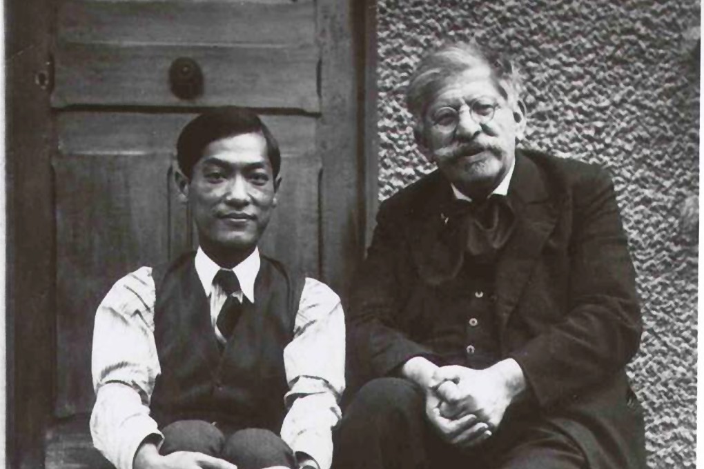German scholar Magnus Hirschfeld with his partner, Li Shiu-tong.
