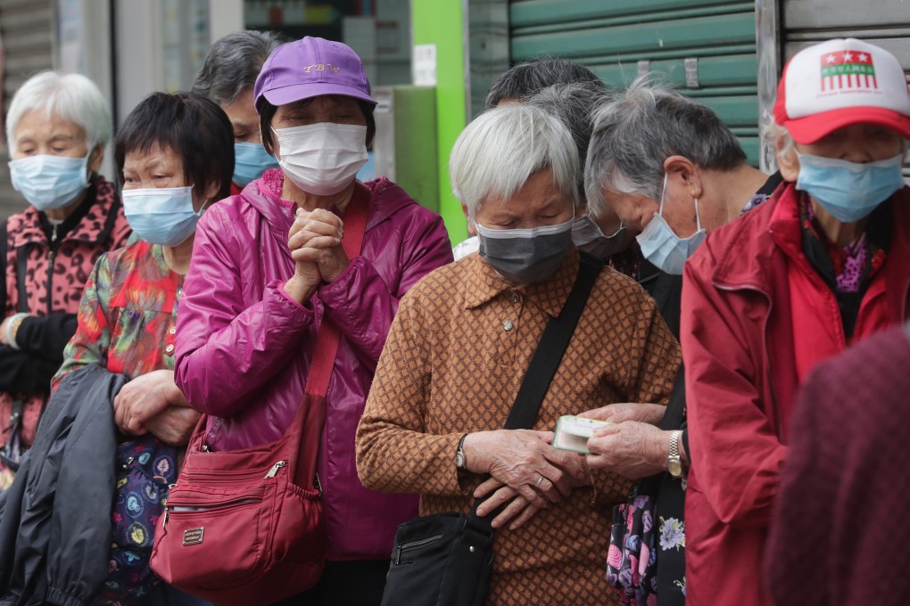 The HKU study says the risk of death among those aged 70 or above will be around three times more than the overall death rate of 1.4 per cent. Photo: Edmond So