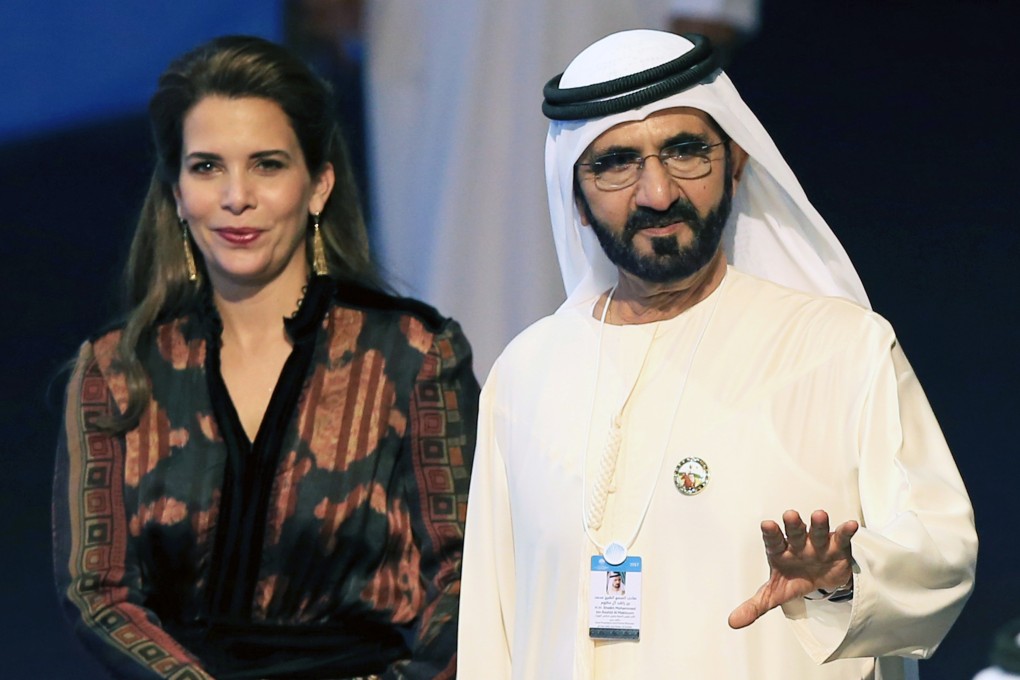 Dubai’s Sheikh Mohammed bin Rashid arrives with Princess Haya during the World Government Summit in Dubai in February 2017. Photo: EPA-EFE