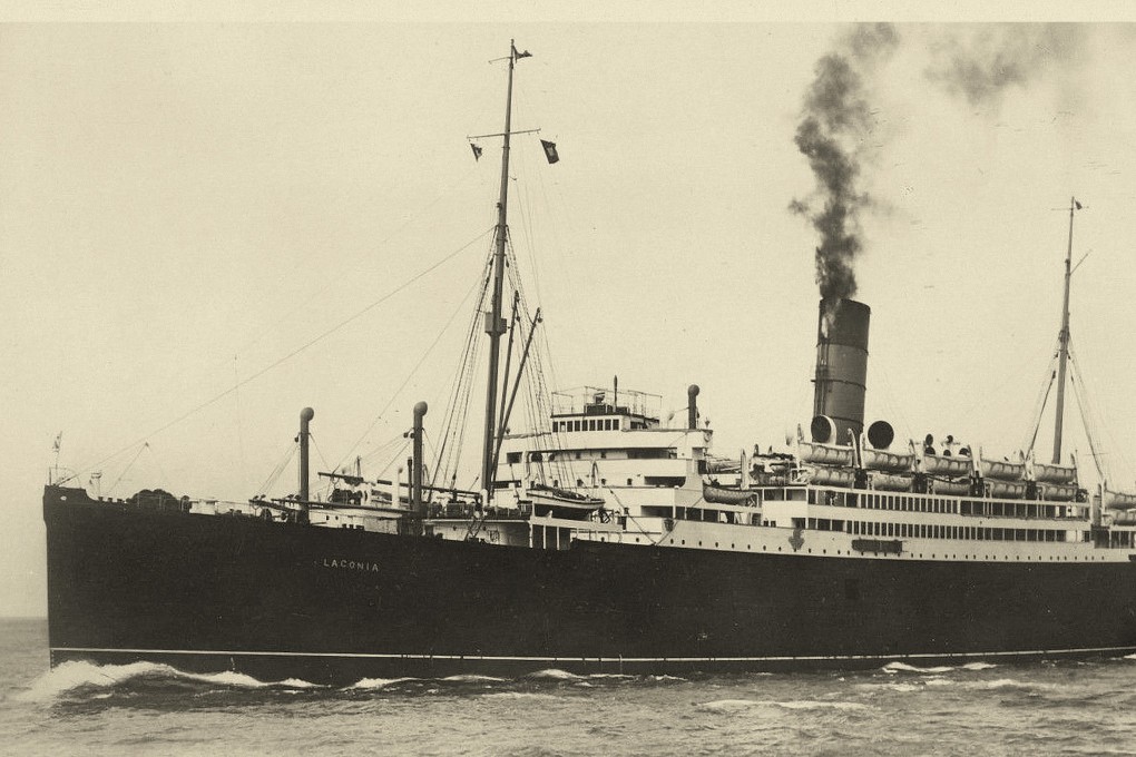 The RMS Laconia, the first ship to sail around the world ‘purely for the purposes of pleasure’.