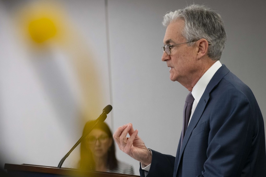 Federal Reserve chair Jerome Powell announces a half a percentage point rate cut during a speech on March 3 in Washington, DC. Photo: Getty Images / AFP