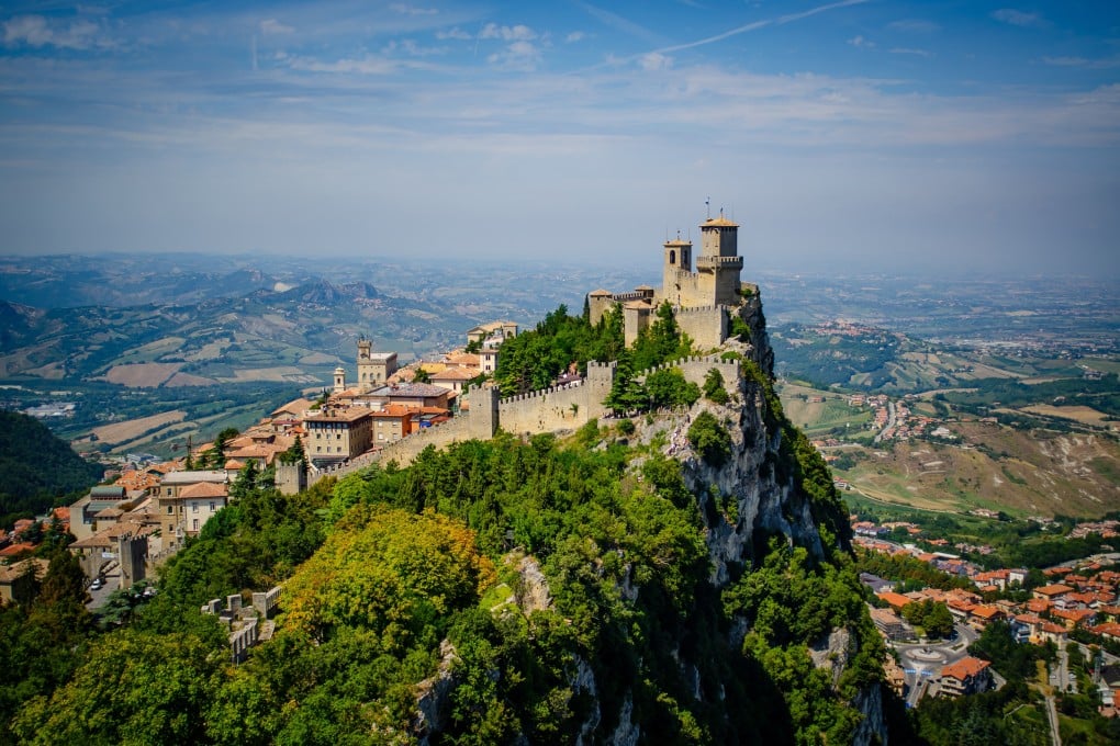 Guaita, one of three peaks overlooking San Marino, which claims to be the world’s oldest sovereign state. Photo: Shutterstock