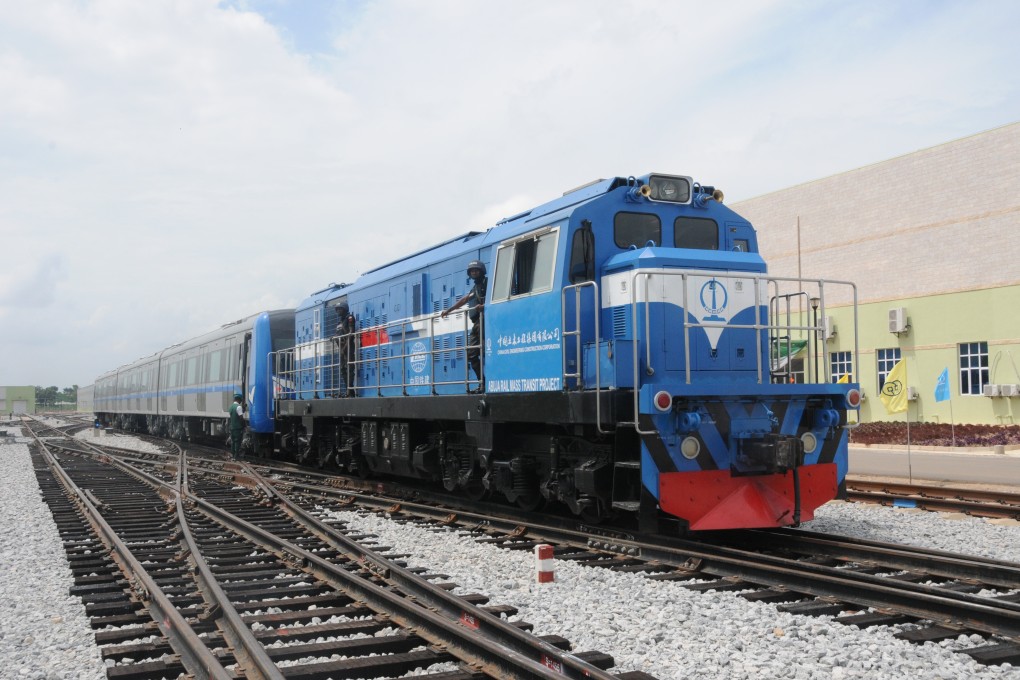 China has backed various rail projects in Nigeria, including a link from Lagos to Ibadan, and the Abuja light rail train (pictured). Photo: Xinhua