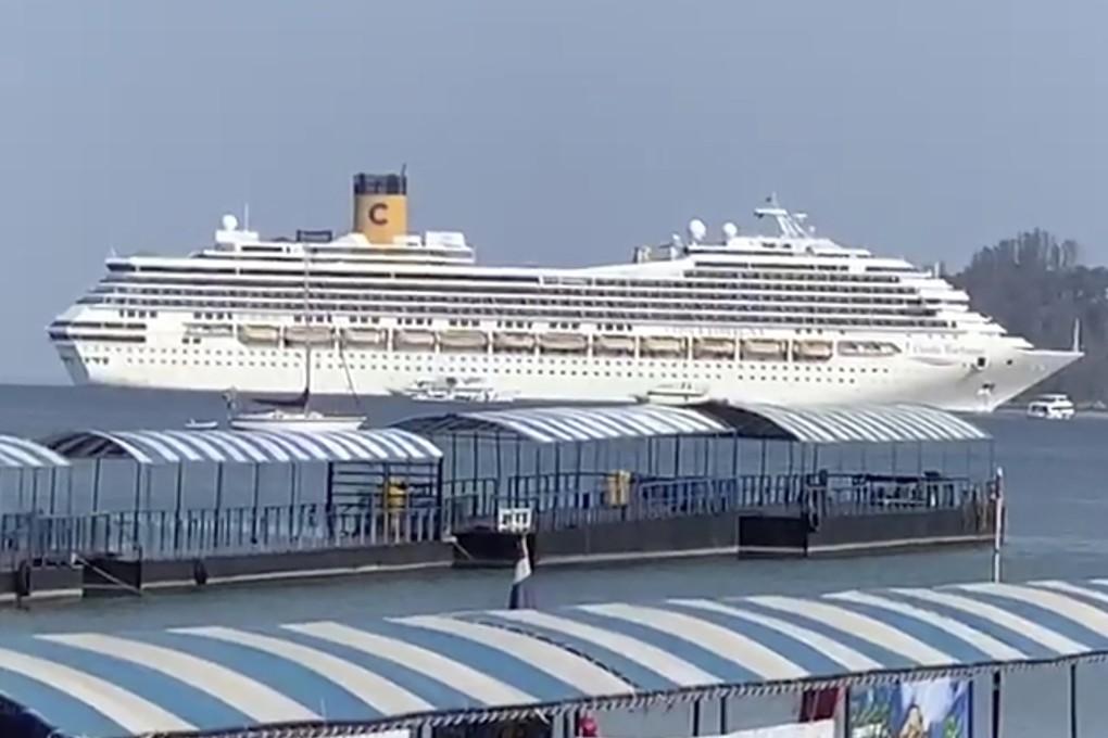 The Costa Fortuna cruise ship near Phuket, Thailand. Photo: AP