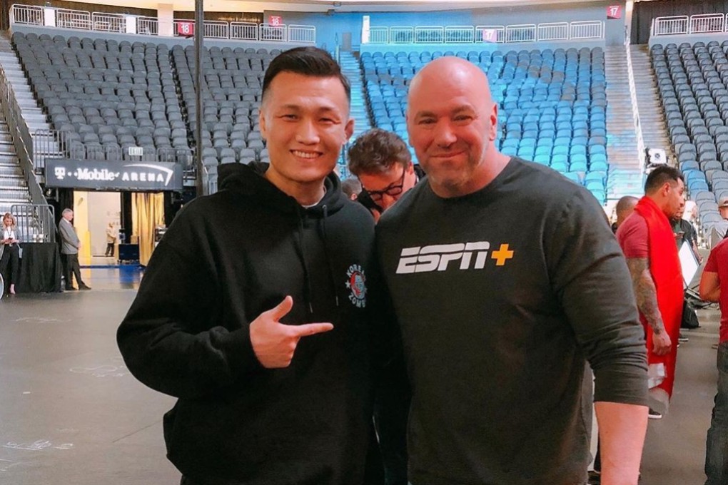 'The Korean Zombie' Jung Chan-sung poses with Dana White ahead of UFC 248.