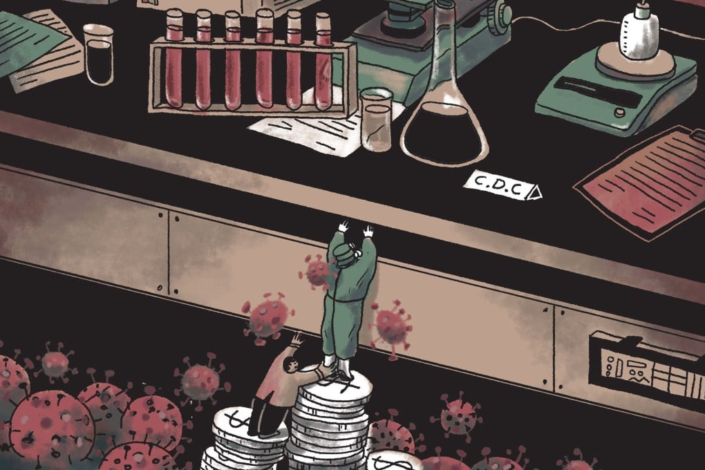 Since severe acute respiratory syndrome (Sars), China’s spending on health has grown 10 times, with thousands of local centres for disease control and prevention established across the country. Illustration: Kaliz Lee