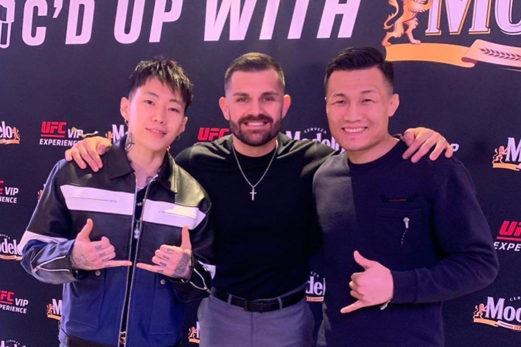 ‘The Korean Zombie’ Jung Chan-sung (right) with Jay Park (left) in Las Vegas. Photo: Instagram