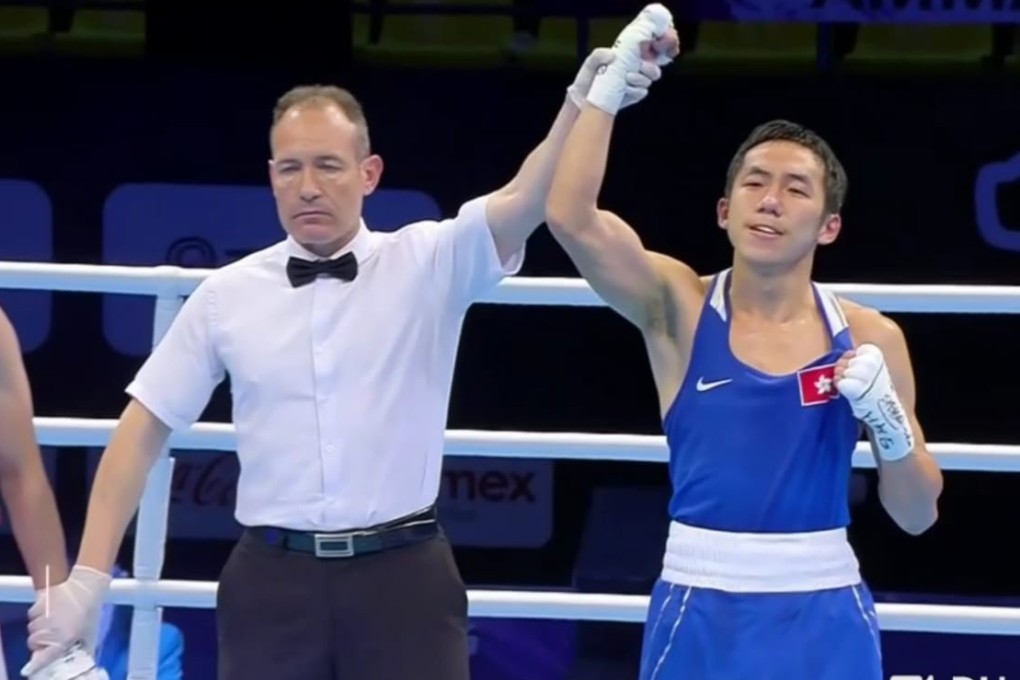 Rex Tso is declared the winner in Amman, Jordan. Photo: Olympic channel