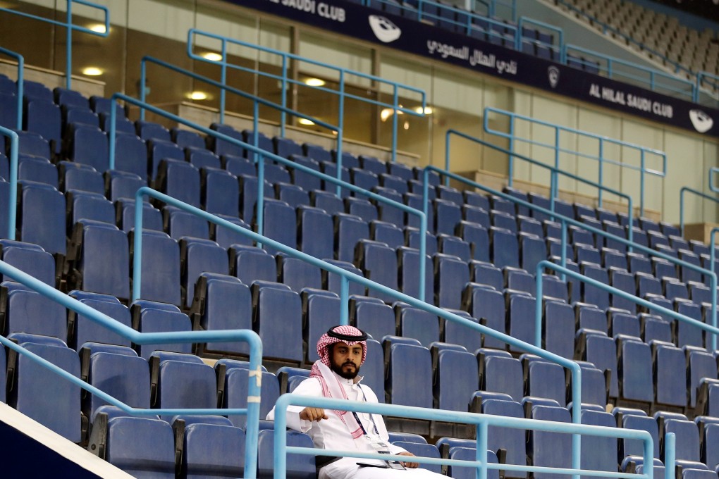 The stands are seen empty after the decision of the Saudi Ministry of Sports. Photo: Reuters