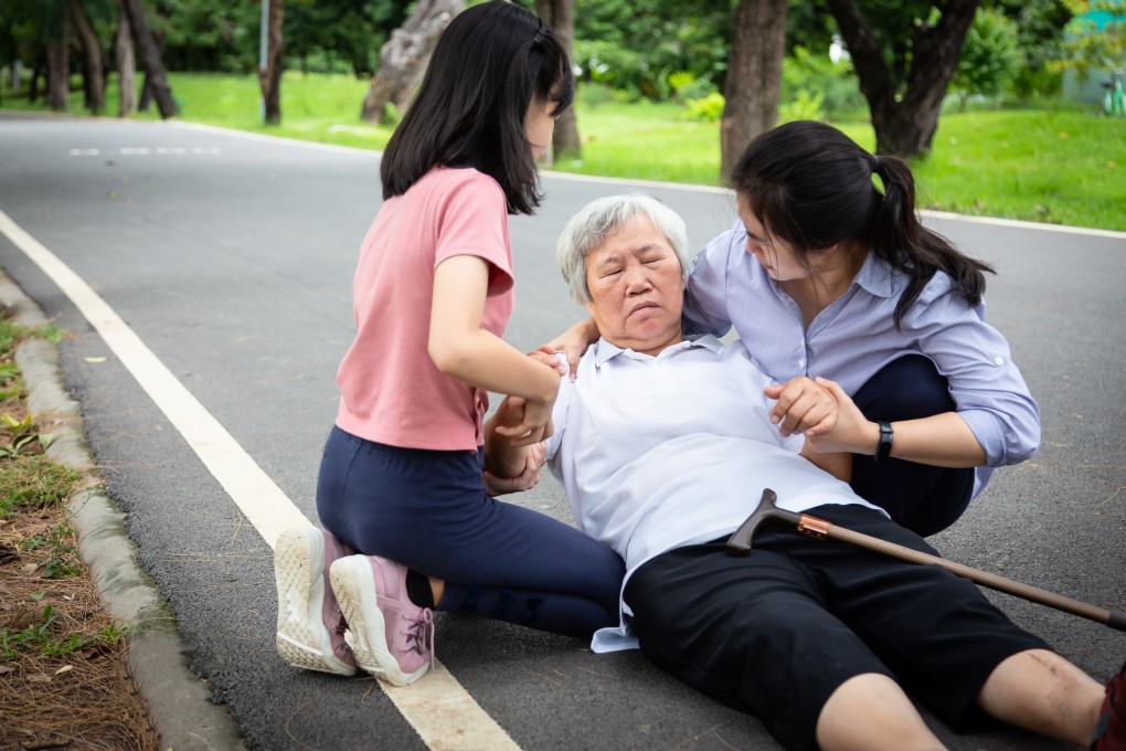 An online campaign is using WhatsApp and Facebook to raise public awareness of the importance of strength, balance and flexibility exercises for Singaporeans, which may reduce the risk of elderly people suffering a fall. Photo: Shutterstock