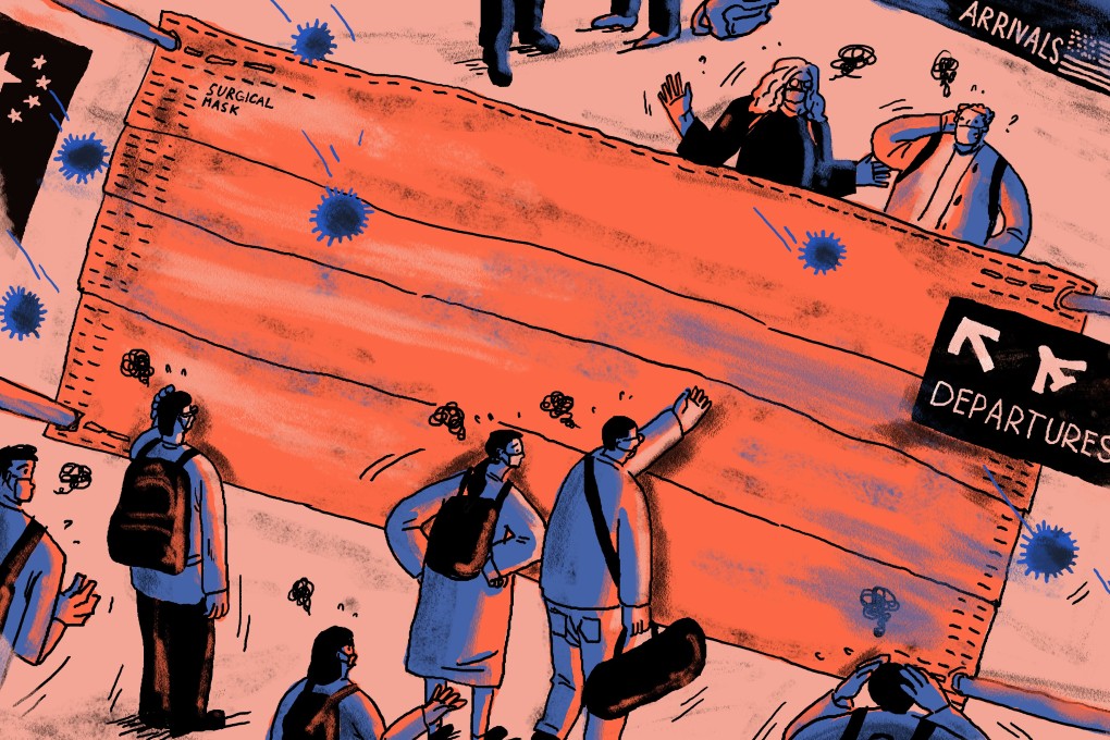 The coronavirus outbreak has impacted the global movement of people, including tourists and students, with already strained links between China and the US set to be tested further. Illustration: Brian Wang