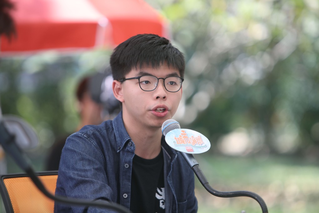 Joshua Wong is asking the High Court to clarify nomination rules after he was barred from standing in the district council elections in November. Photo: Winson Wong