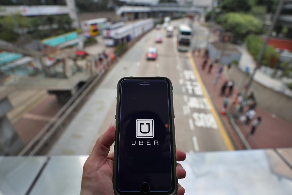 The Uber app as seen on a smartphone. Photo: Winson Wong