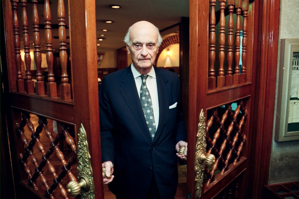 Arnaldo de Oliveira Sales, affectionately known as “Sonny”, was prominent in public life in Hong Kong for more than half a century. Photo: Handout