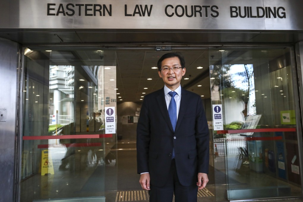 Former Convoy executive director Roy Cho Kwai-chee appears at the Eastern Magistrates' Courts in Sai Wan Ho. He and two other associates pleaded not guilty on the ICAC charges. Photo: Jonathan Wong