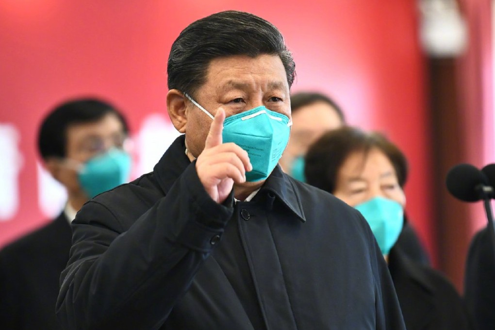 Chinese President Xi Jinping visits Huoshenshan Hospital in Wuhan, China on March 10, 2020. Photo: Xinhua