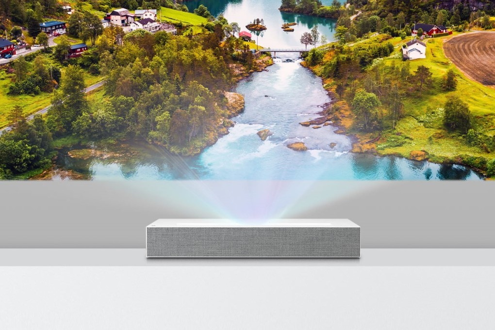 Get the big-screen experience at home with a wall projector such as the LG CineBeam HU85LA. A big range of projectors is available, and you can pay anything from US$650 to US$8,000. Photo: LG