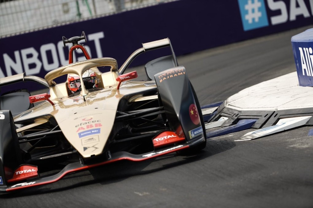 John Eric-Vergne drives his DS Techeetah car in Sanya. Photo: Formula E