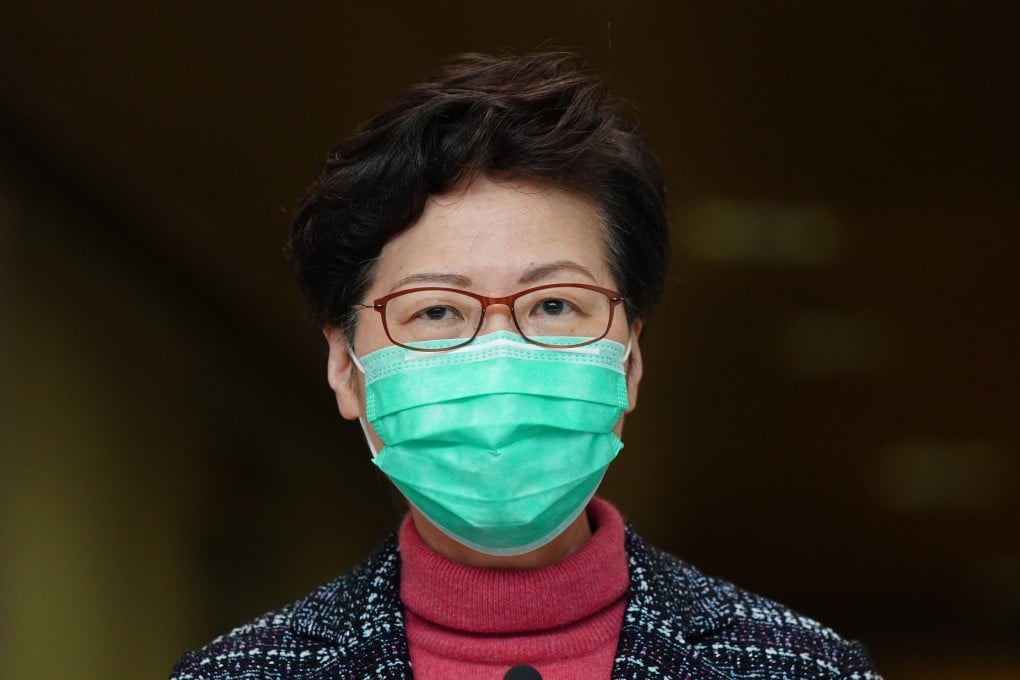 Hong Kong Chief Executive Carrie Lam said on Tuesday morning that her government would impose travel restrictions on more countries that had been hit by the epidemic. Photo: Sam Tsang