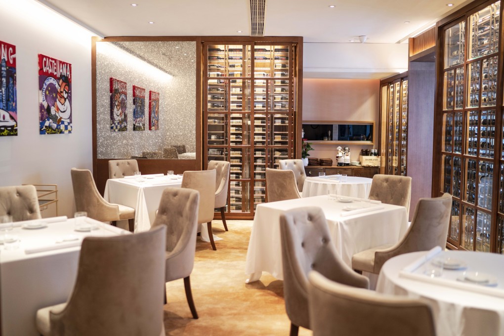 The interior of Castellana is done in muted tones of gold and deep blue. Photos: handouts