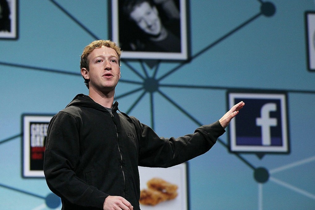 Facebook founder Mark Zuckerberg in his signature hoodie and grey T-shirt. Photo: Getty Images