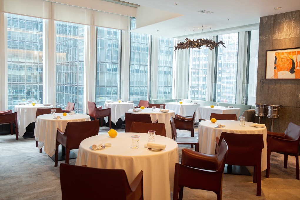 Octavium is a spacious 32-seat restaurant with minimalist decor, white-clothed tables and city views. Photos: handouts