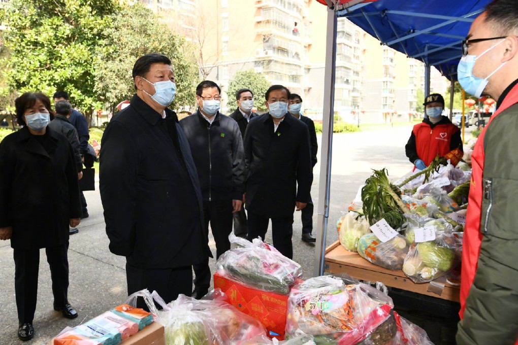 Xi Jinping’s trip to Wuhan on Tuesday came just hours after global stock markets suffered their worst single-day loss since the global financial crisis in 2008 and a sharp drop in oil prices. Photo: Xinhua