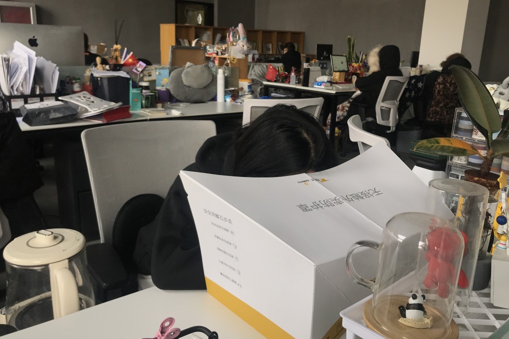 The protective shield that Meituan is offering some users of its food delivery platform, to protect against possible coronavirus infection. Photo: Handout