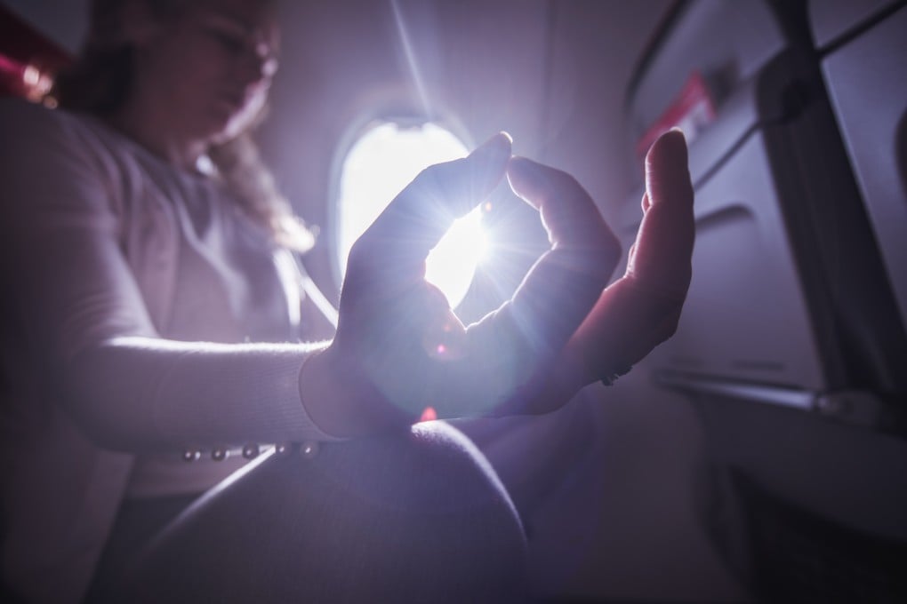 Airlines are partnering with makers of meditation and yoga apps to reduce in-flight anxiety. Photo: Getty Images