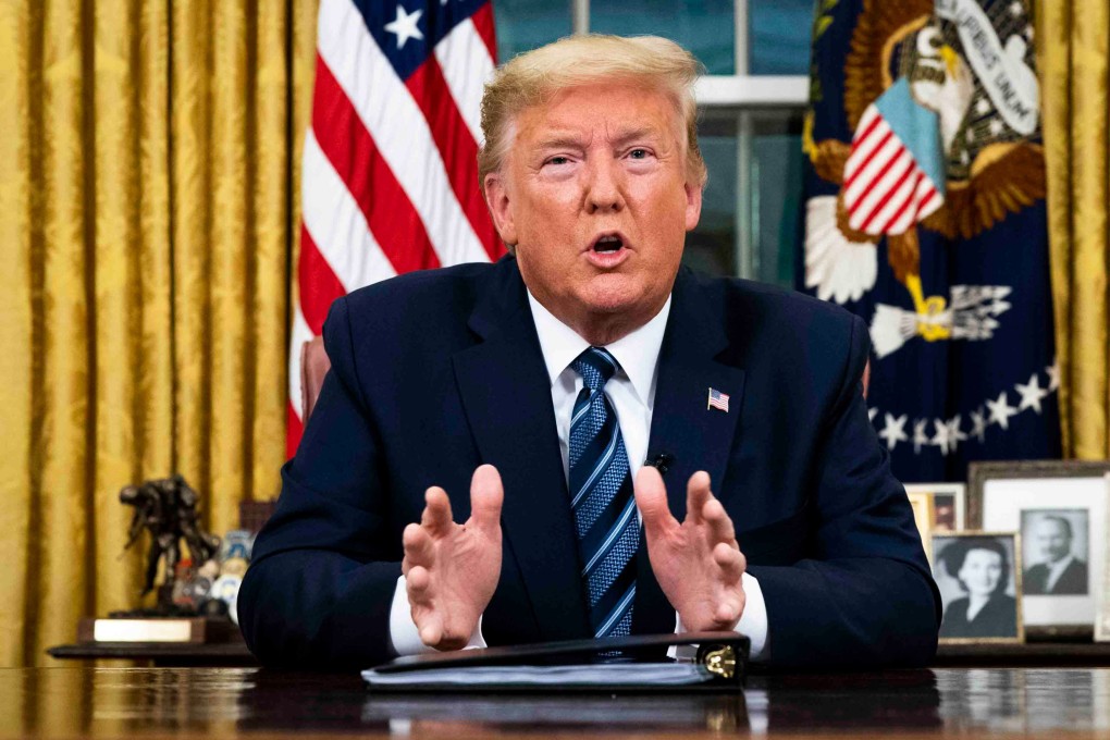 The market rout continued ominously on Friday as Asian shares again reacted badly to US President Donald Trump’s bungled address to the nation on Thursday, in which he shut America’s borders to most European travellers, providing further a blow to global trade and consumption. Photo: AFP