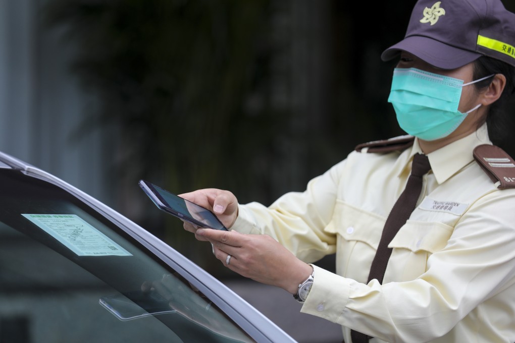 Traffic wardens will be able to scan a QR code on the vehicle’s licence for information. Photo: Winson Wong