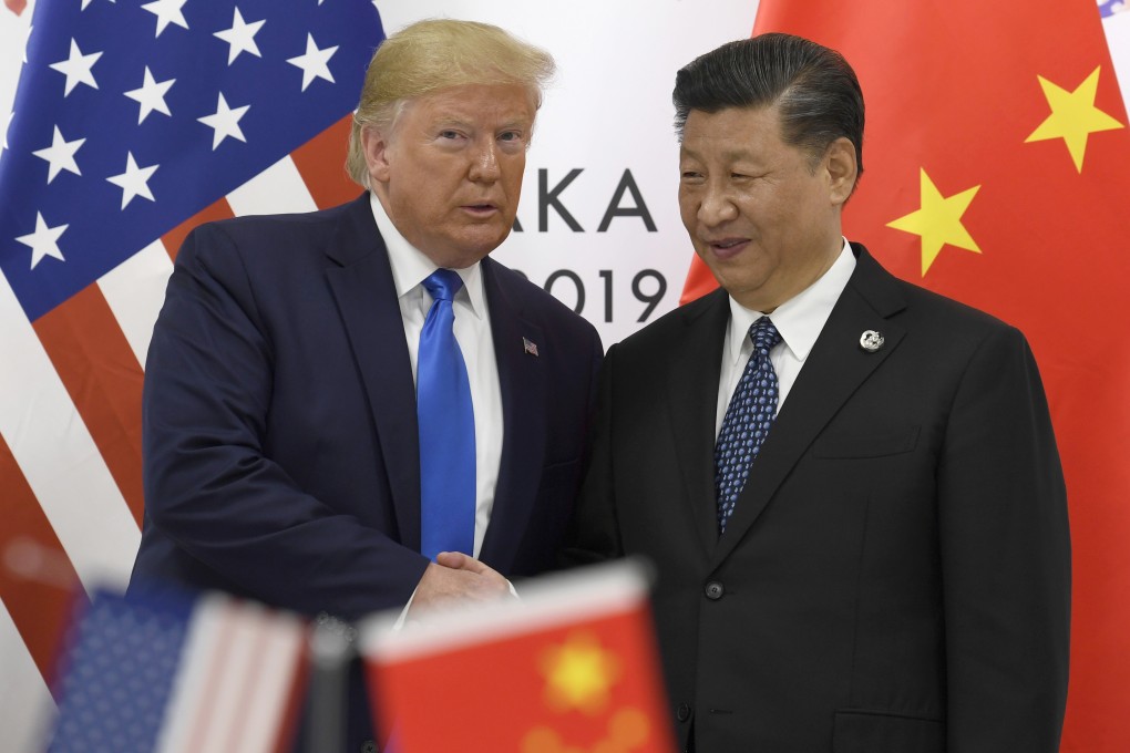 US President Donald Trump and Chinese President Xi Jinping meet on the sidelines of the G20 summit in Osaka, Japan, on June 29, 2019. File photo: AP