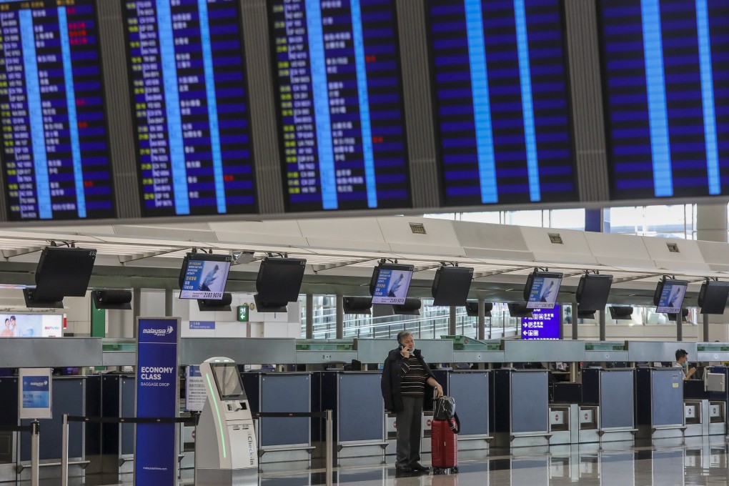 Hong Kong International Airport recorded its third worst month ever, in February 2020, since its opening in 1998, amid the coronavirus epidemic. Photo: Felix Wong