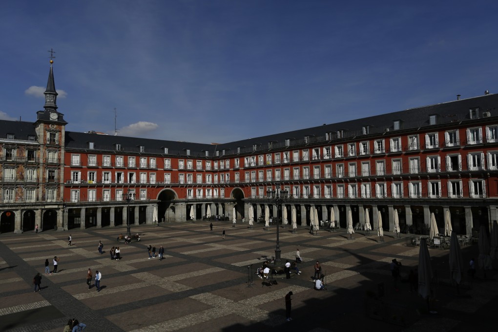 A view of Mayor square in central Madrid, Spain. Photo: AP