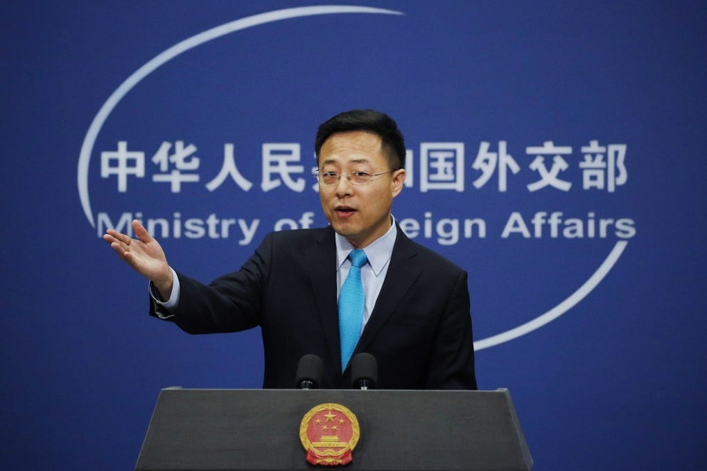 Chinese Foreign Ministry spokesman Zhao Lijian promoted an online conspiracy theory. Photo: AP