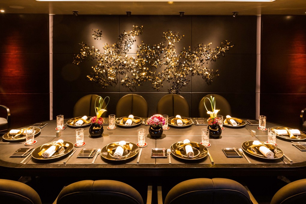 The private dining room at three-Michelin star L’Atelier de Joël Robuchon in Central. Photos: handouts