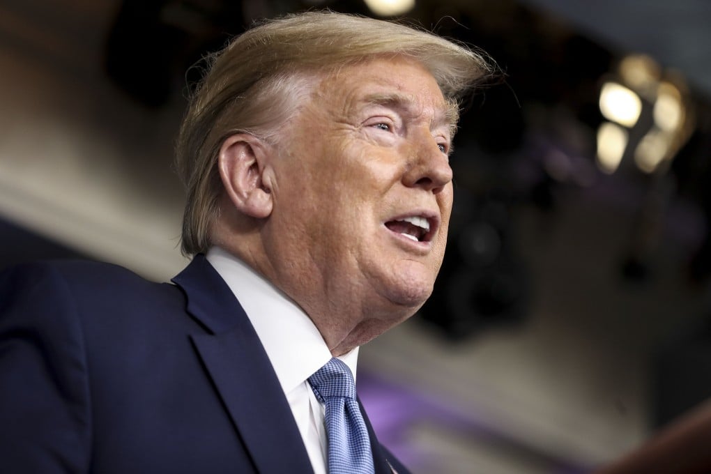 Donald Trump tweeted that he would support businesses affected by the ‘Chinese virus’. Photo: Bloomberg