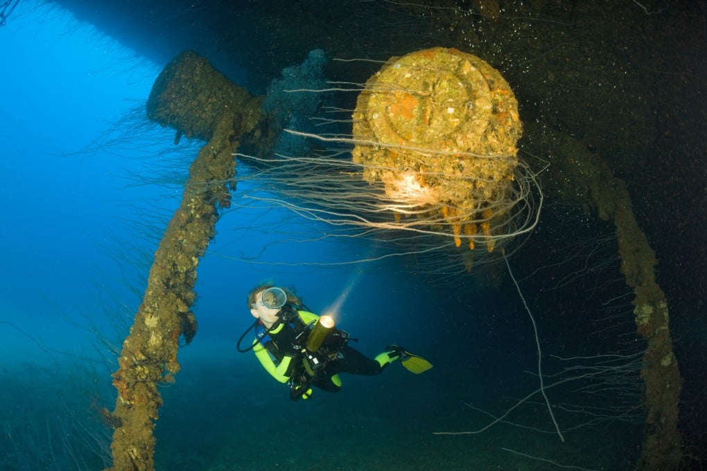 Scuba diving at Bikini Atoll, Marshall Islands. Photo: Getty Images