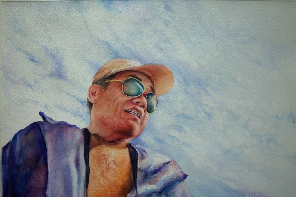 Hong Kong artist Chan Chi-hin's work Travel With Dad is among a selection of her art on show at the Jackson Lee Arts Centre and Gallery in Kwai Chung.