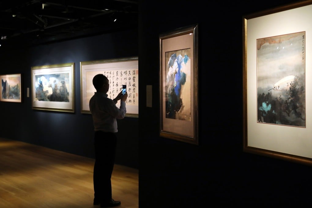 Sotheby’s organised Zhang Daqian: The Master exhibition, at its Hong Kong gallery in October 2019. The auction house said that the protests and coronavirus pandemic are hard for Hong Kong’s art market but the city will overcome such challenges. Photo: Nora Tam