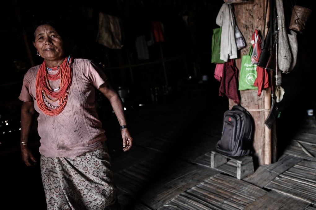 Jang Ngon is a shaman in Satpalaw Shaung – she and her daughter are an example of how science and shamanism are working together to help the sick in Myanmar’s Naga territory. Photo: AFP