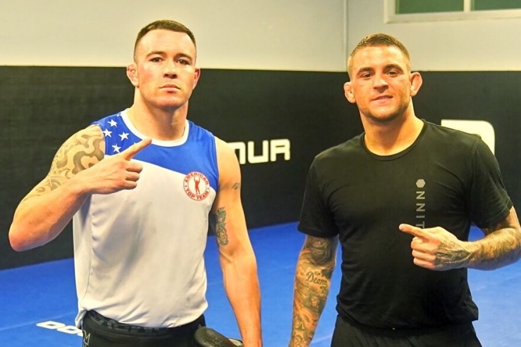 Colby Covington (left) and Dustin Poirier at the American Top Team gym in Florida. Photo: Instagram