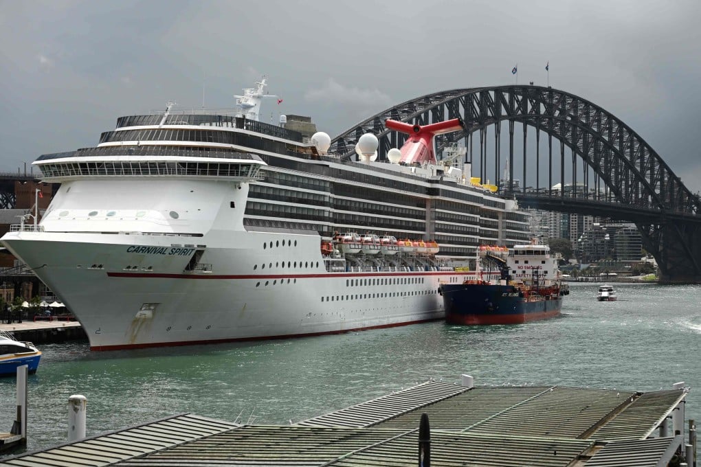 A cruise ship is docked at Circular Quay in Sydney. Photo: AFP