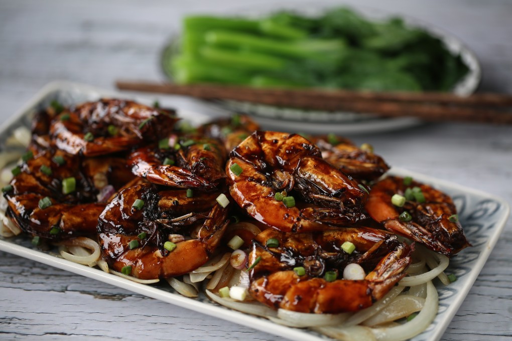 Susan Jung’s soy sauce prawns. Photography: Jonathan Wong. Styling: Nellie Ming Lee
