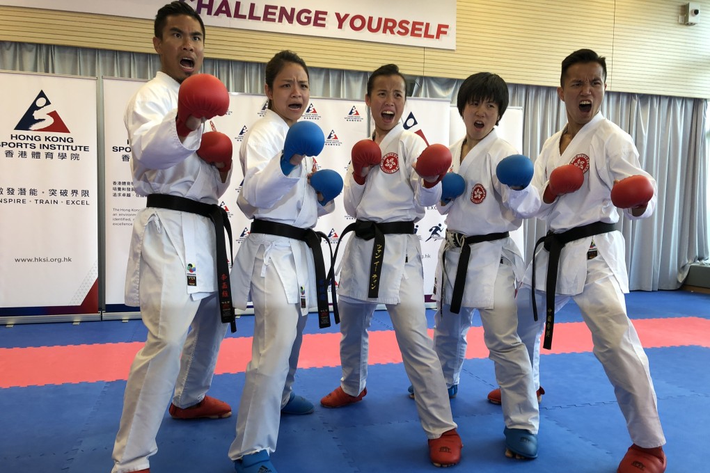 Tsang Yee-ting (middle) had a preliminary test return positive for the Covid-19 disease. Photo: Chan Kin-wa