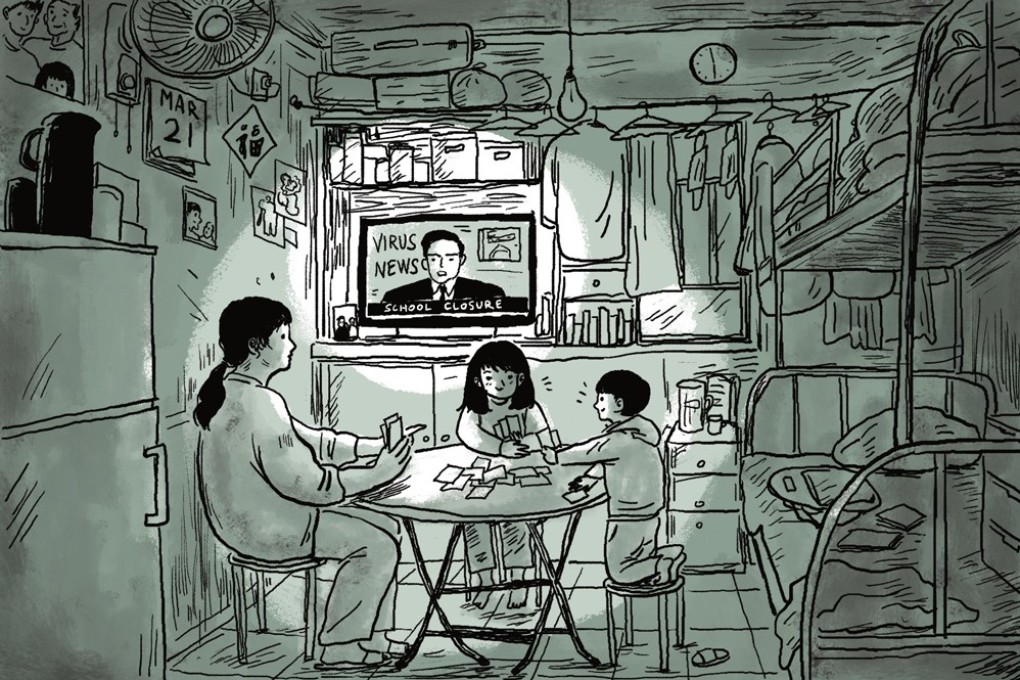 The strain of living in close quarters for prolonged periods during the school closures is taking its toll on many families. Illustration: Brian Wang
