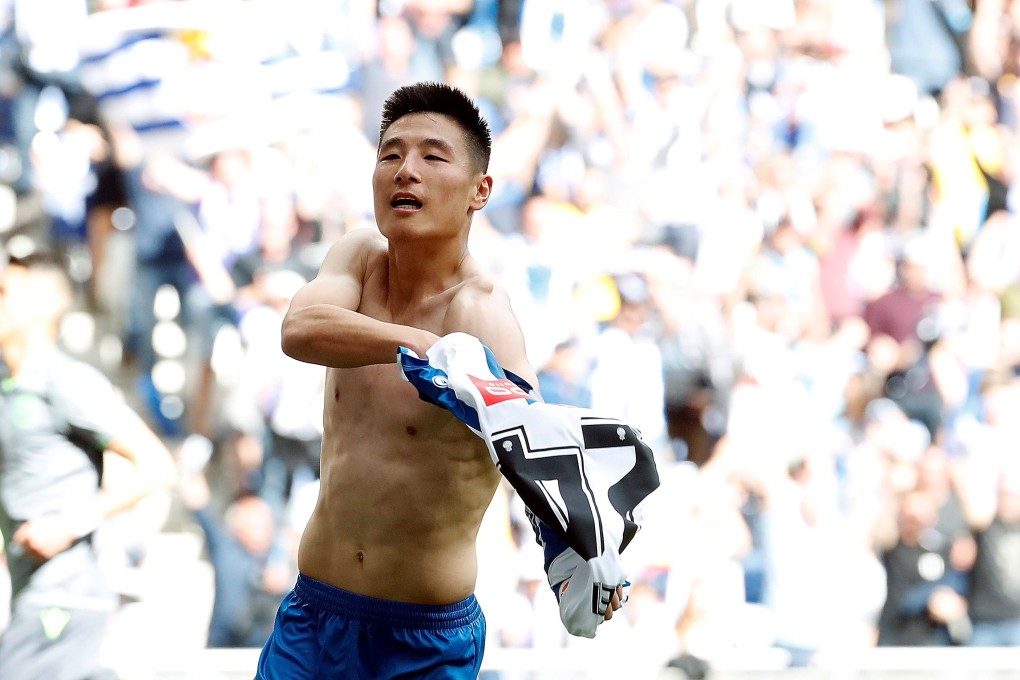 Espanyol's Wu Lei is in self-isolation after catching the virus. Photo: EPA