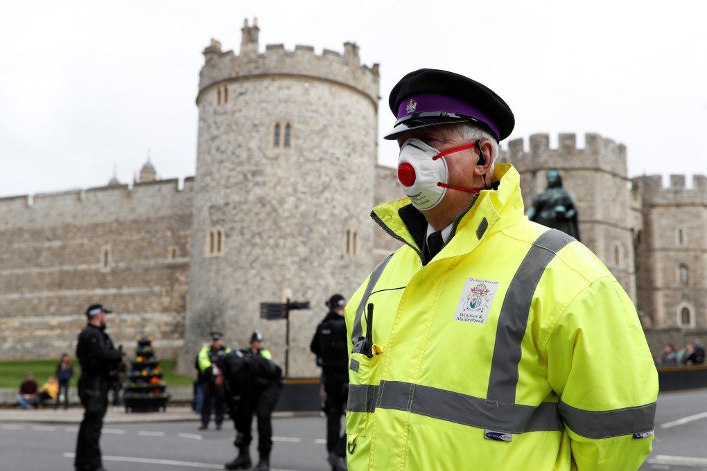 A security guard outside Windsor Castle. Photo: Reuters