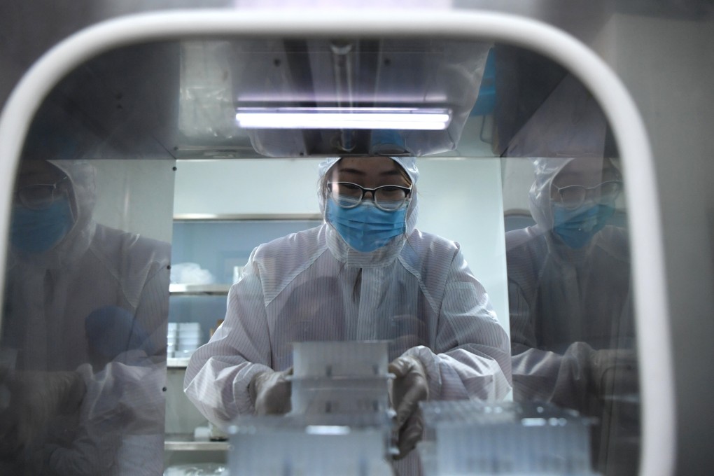 Chinese firms are selling their coronavirus test kits around the world but also collaborating with companies in other countries. Photo: Xinhua